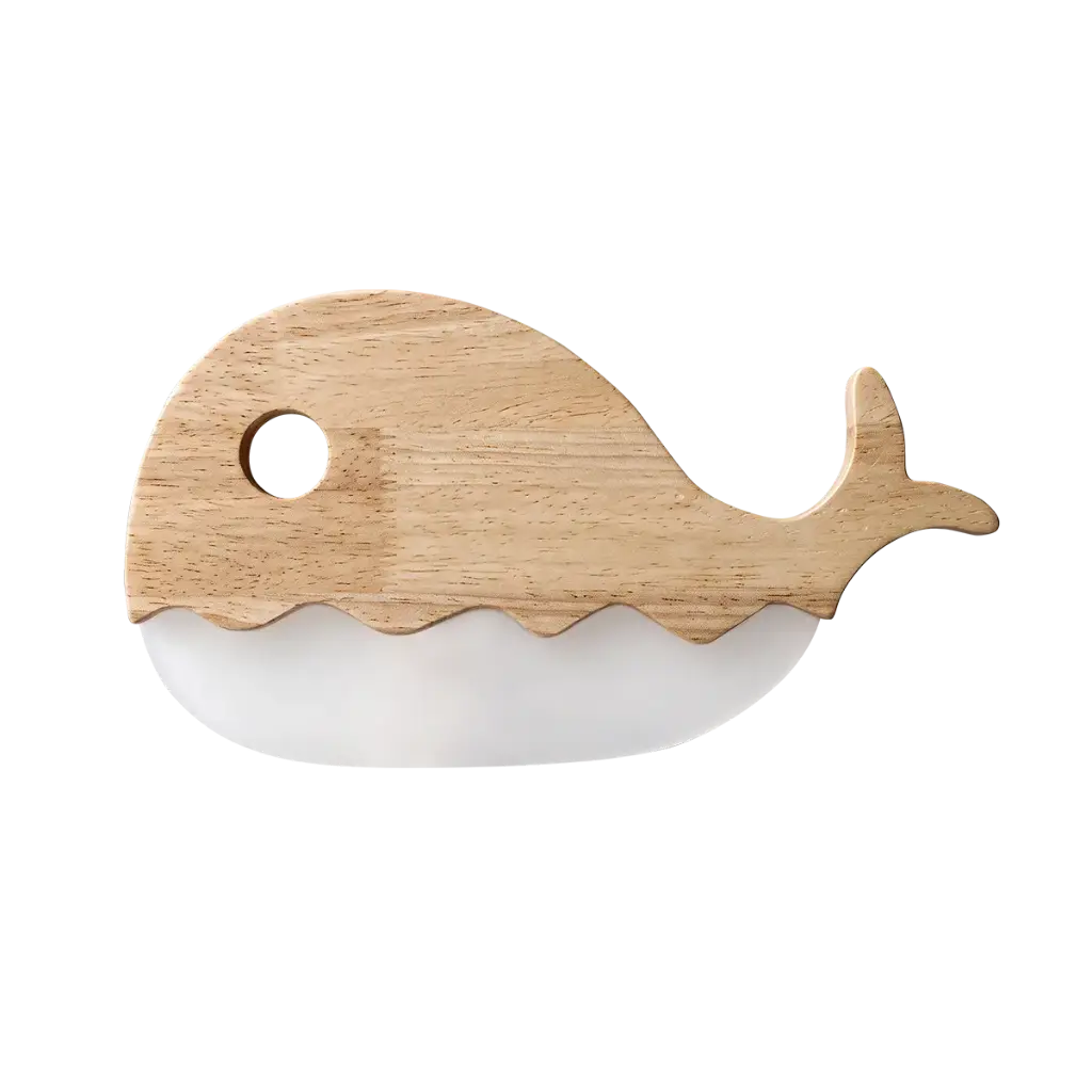 Lámpara Nocturna Infantil de Madera - Whale