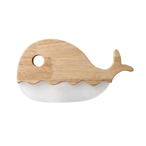 [SKU 50023] Lámpara Nocturna Infantil de Madera - Whale