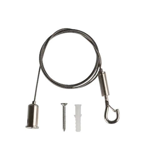[SKU 50024] Kit de Suspensión de Cable de Acero Inoxidable con Gancho